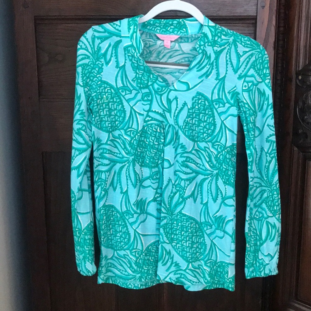 Lilly Pulitzer printed cotton tunic top